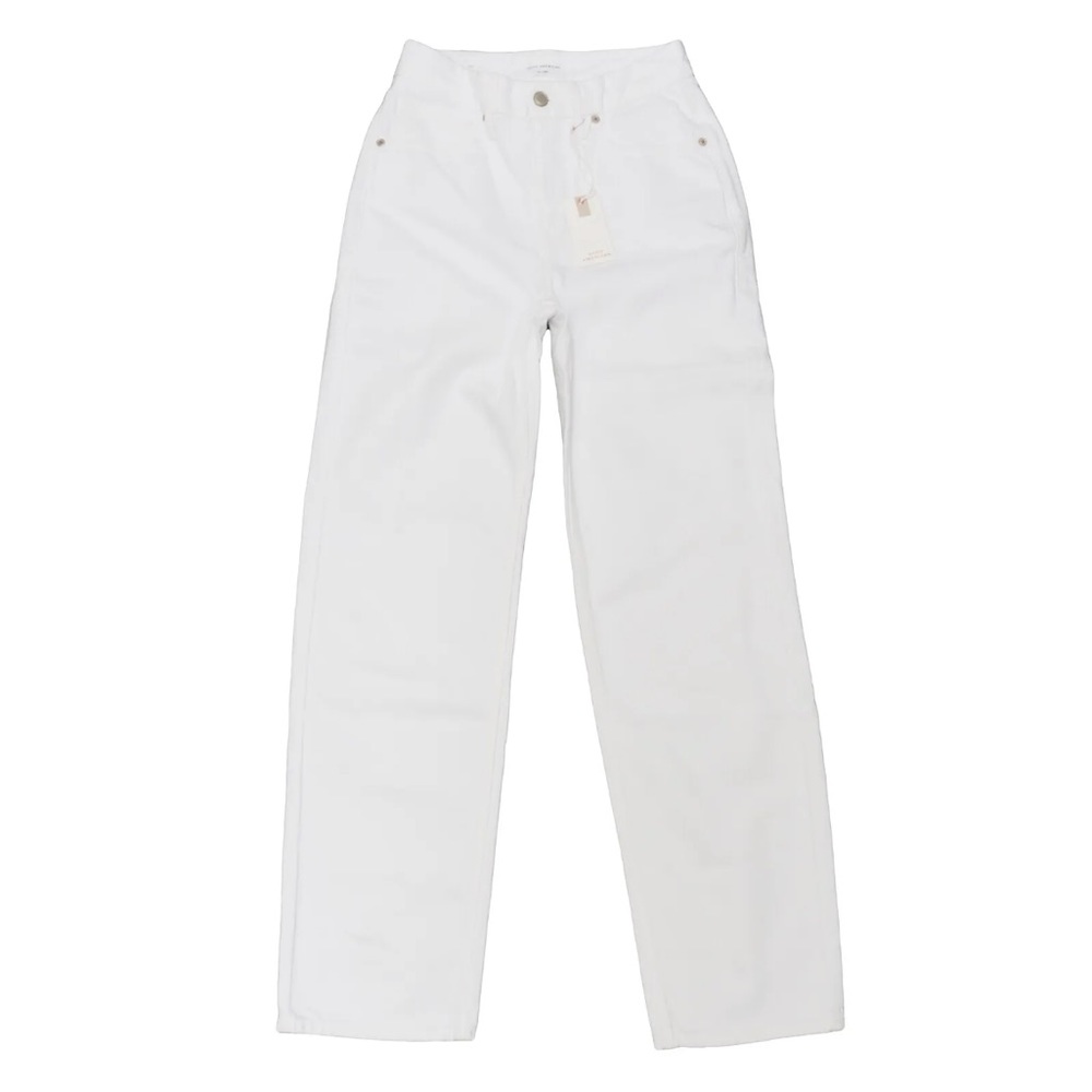 NWT Good American White 90’s Loose Straight Mid Rise Jeans Size 18 - Picture 6 of 13